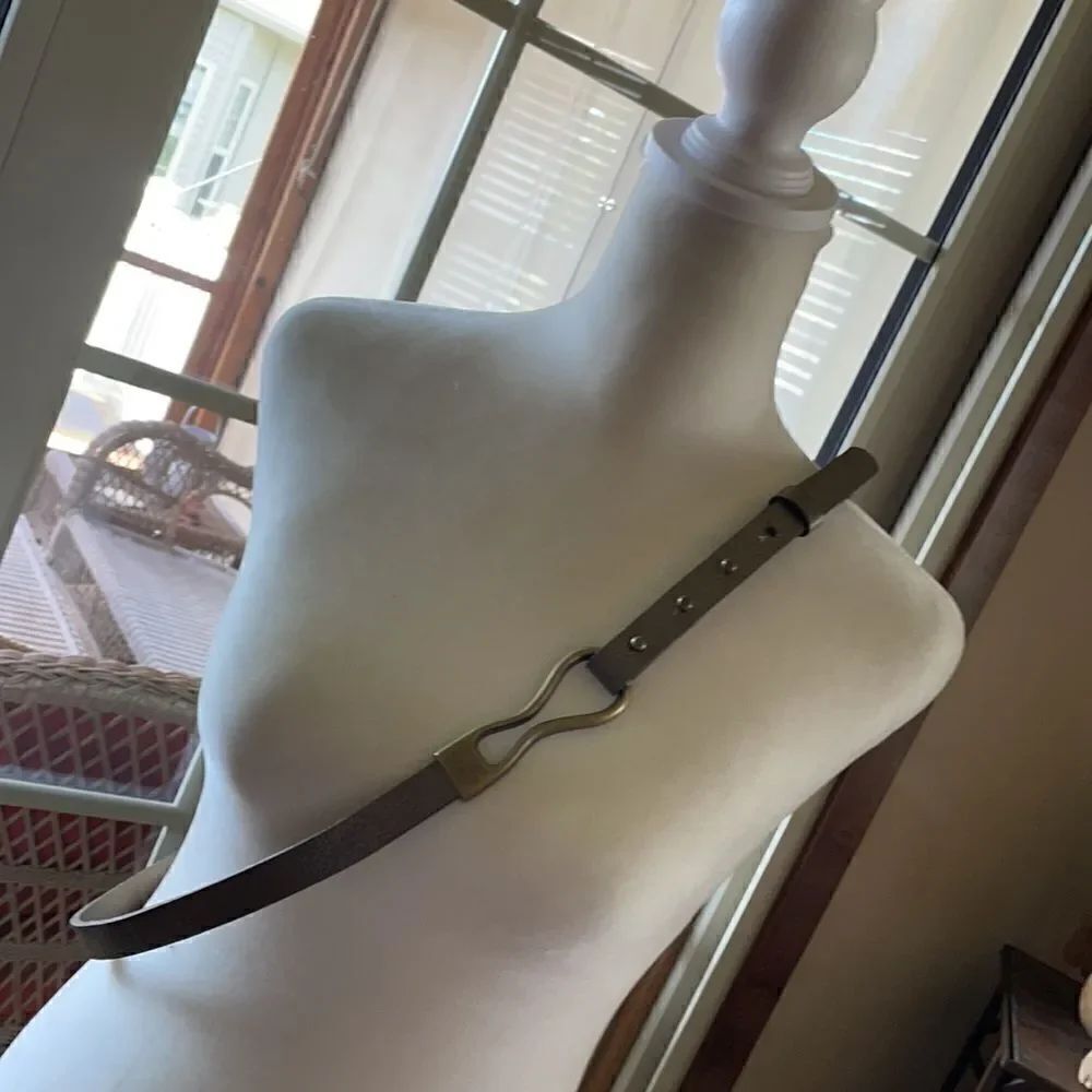 J. Jill Leather and Bronze Belt - M/L